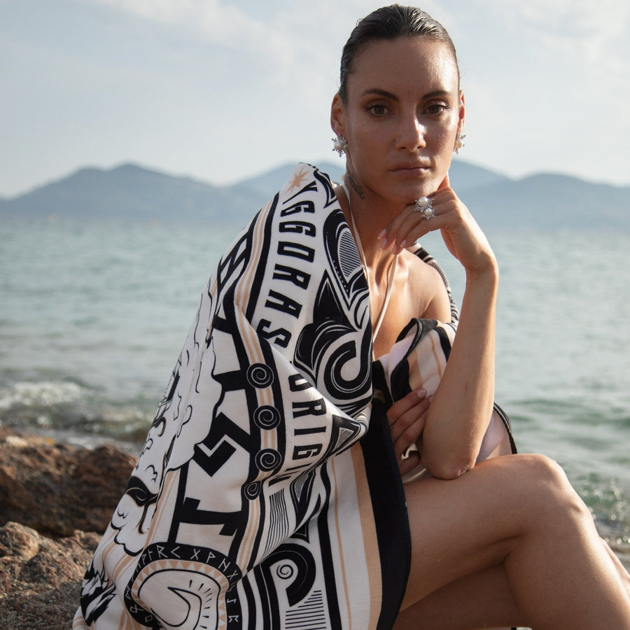 Artistic Bath Towel - The World Tree of Sunlight